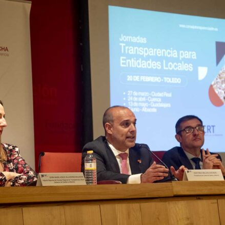 Pablo Bellido y Fernando Muñoz en las Jornadas de Transparencia de Entidades Locales celebradas en Toledo