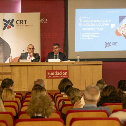 Pablo Bellido y Fernando Muñoz en las Jornadas de Transparencia de Entidades Locales celebradas en Toledo