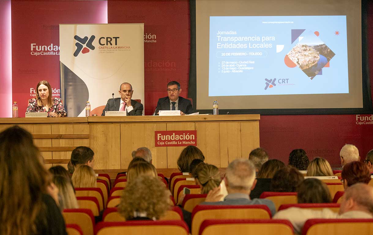 Pablo Bellido y Fernando Muñoz en las Jornadas de Transparencia de Entidades Locales celebradas en Toledo