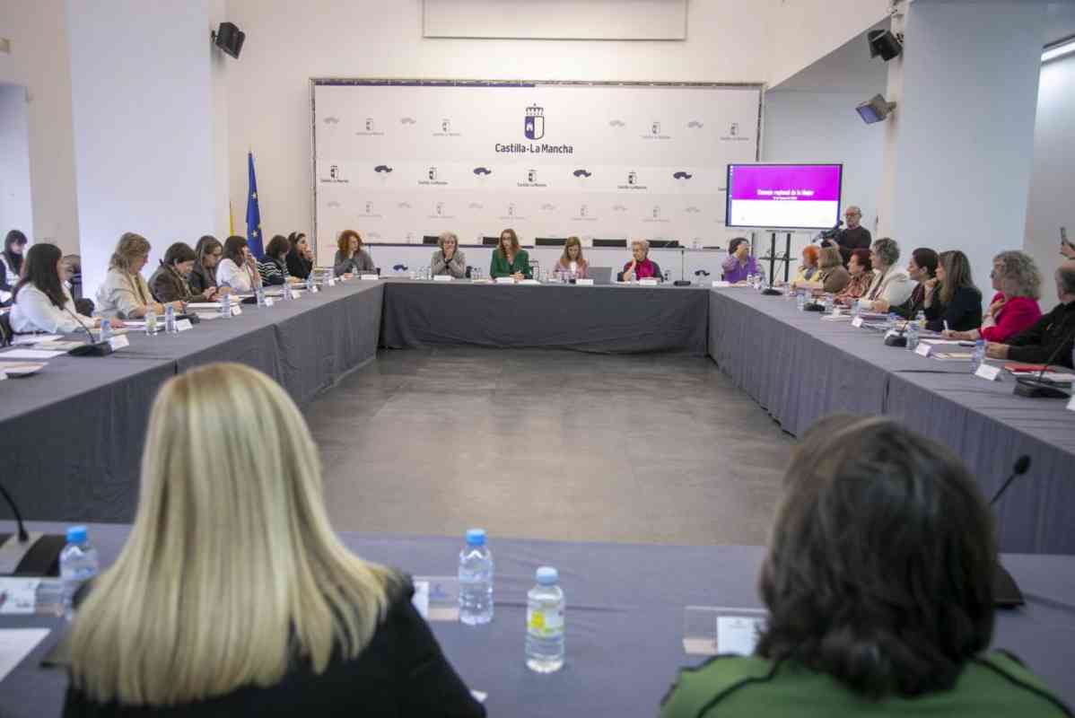 La consejera de Igualdad, Sara Simón, ha presidido el Consejo Regional de la Mujer. Foto: JCCM