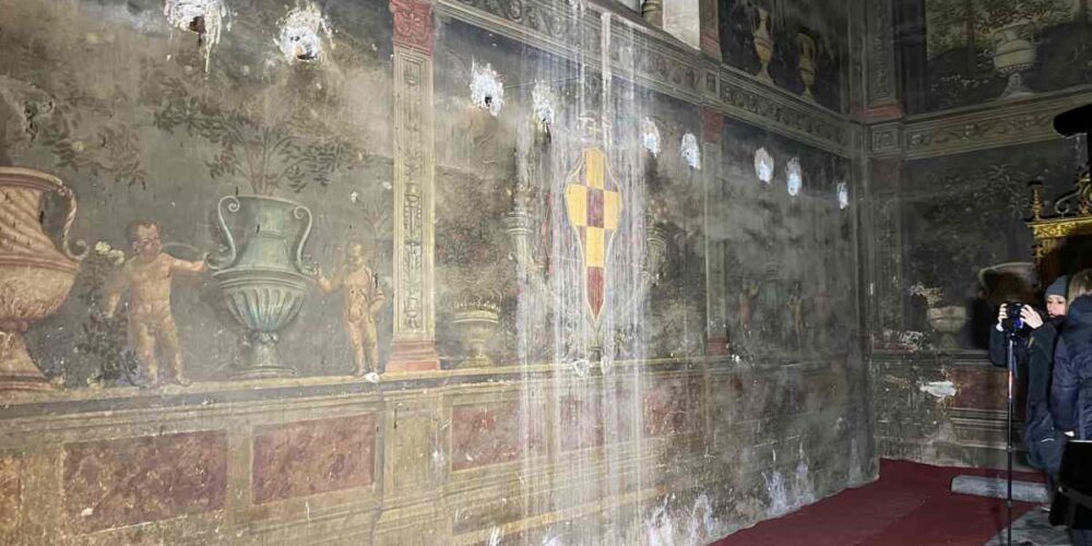 Salen a la luz las pinturas de Juan de Borgoña ocultas en la Catedral de Toledo. Foto: David Engenios / ENCLM