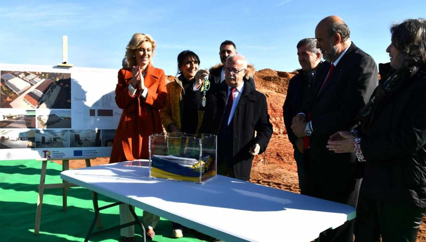 Primera piedra del Centro de Recuperación de Fauna Silvestre de Cuenca.