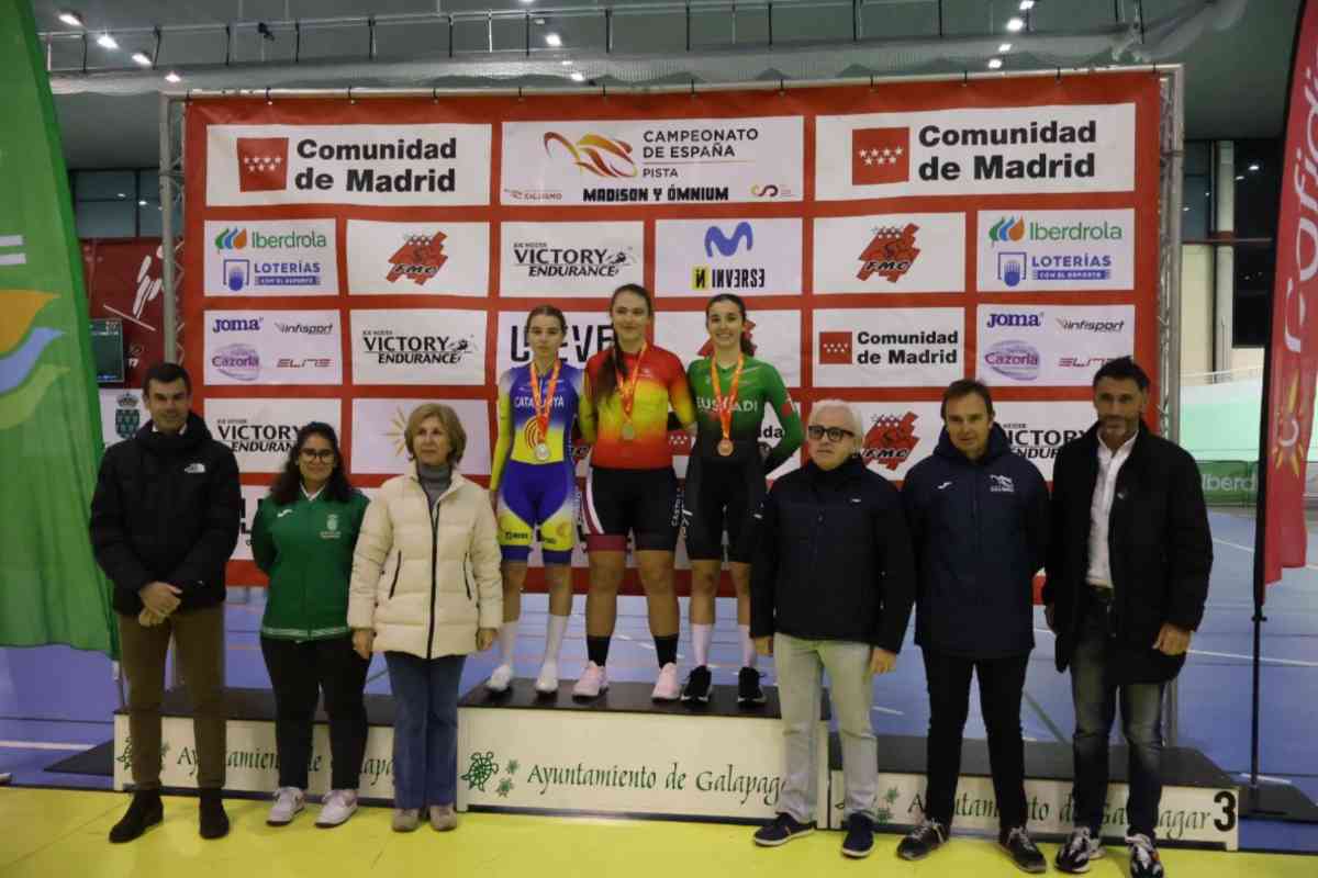 La castellanomanchega Gema Tornero se proclama Campeona de España de Omnium. Foto: Federación de Ciclismo Castilla-La Mancha