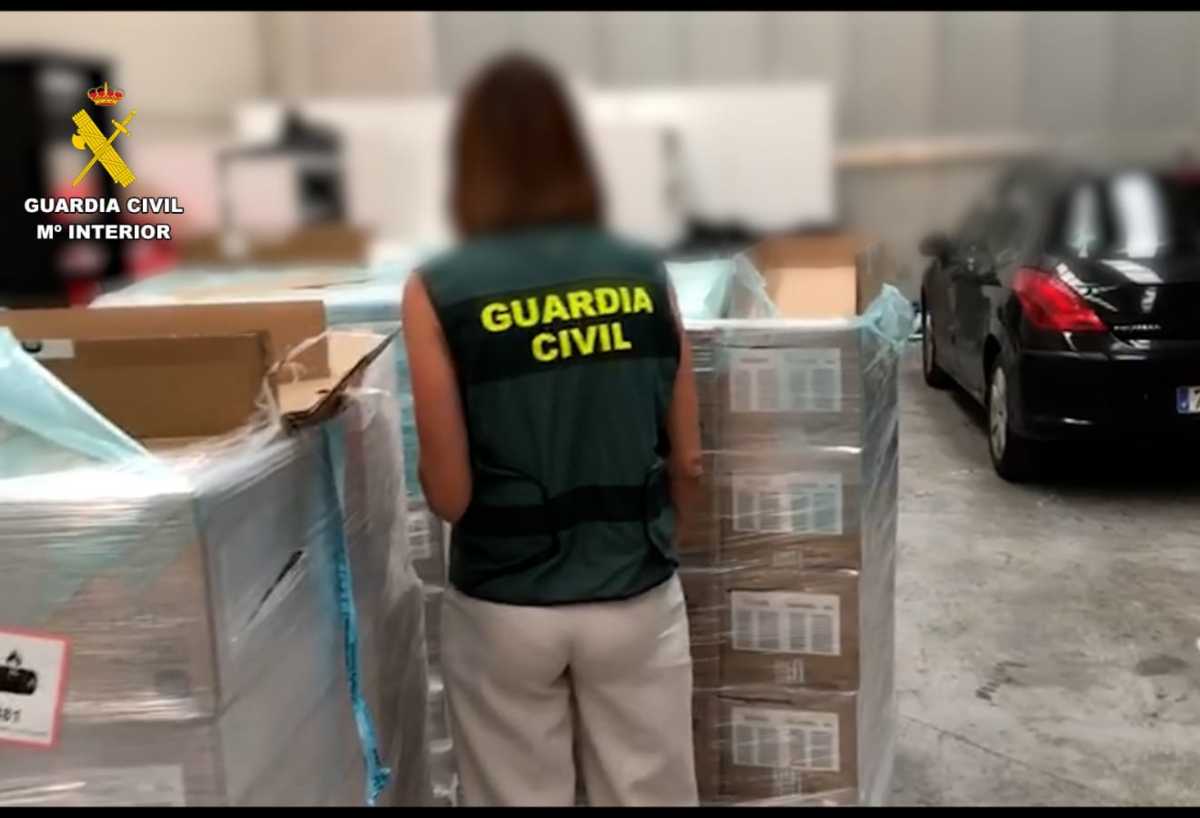 La Guardia Civil recuperó la telefonía móvil robada por valor de más de 800.000 euros.