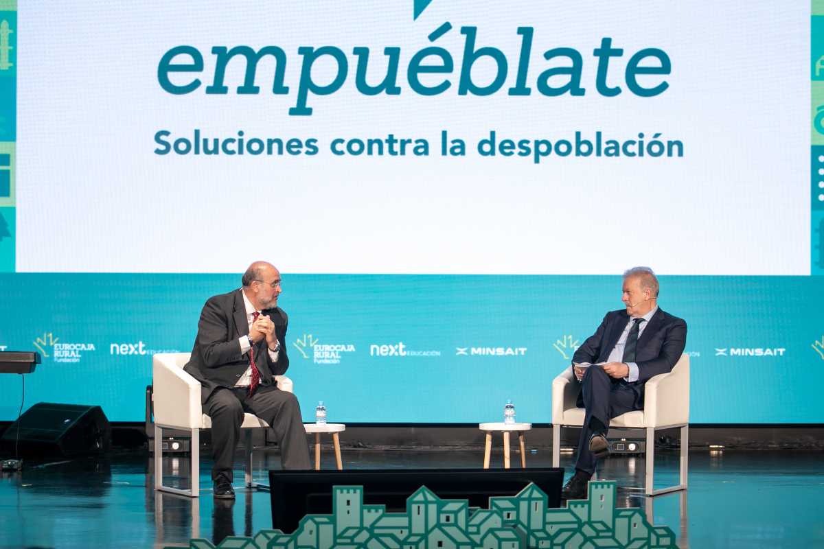 José Luis Martínez Guijarro, vicepresidente primero de Castilla-La Mancha, en el evento "Empuéblate" de Eurocaja Rural.