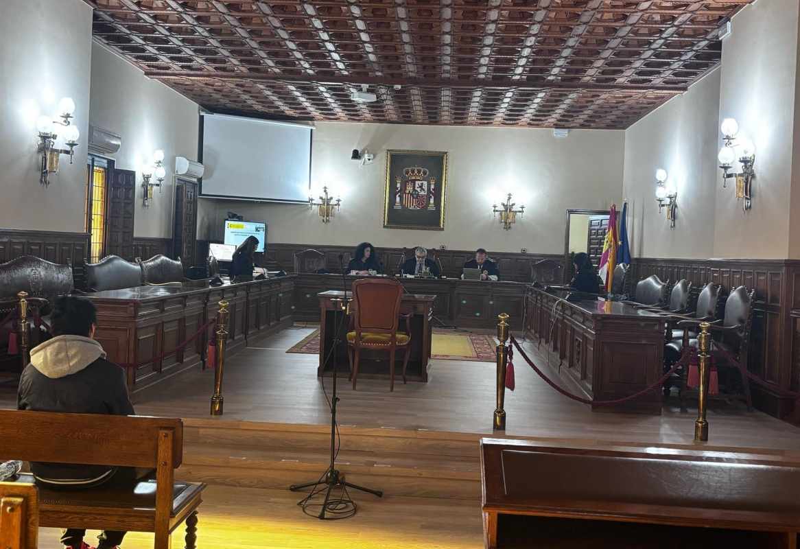 Imagen del juicio por pornografía infantil celebrado en la Audiencia Provincial de Cuenca.