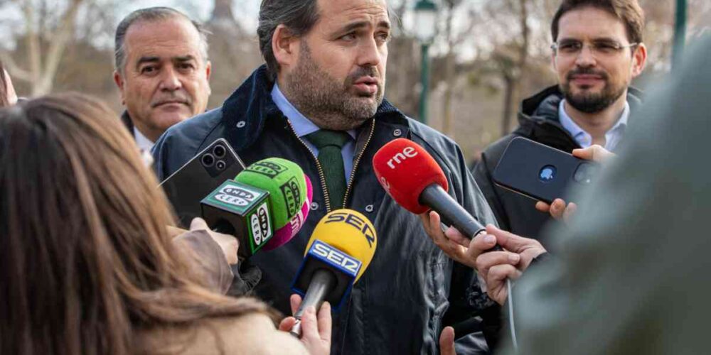 El presidente del PP de Castilla-La Mancha, Paco Núñez, en Talavera de la Reina (Toledo). Foto: PP C-LM