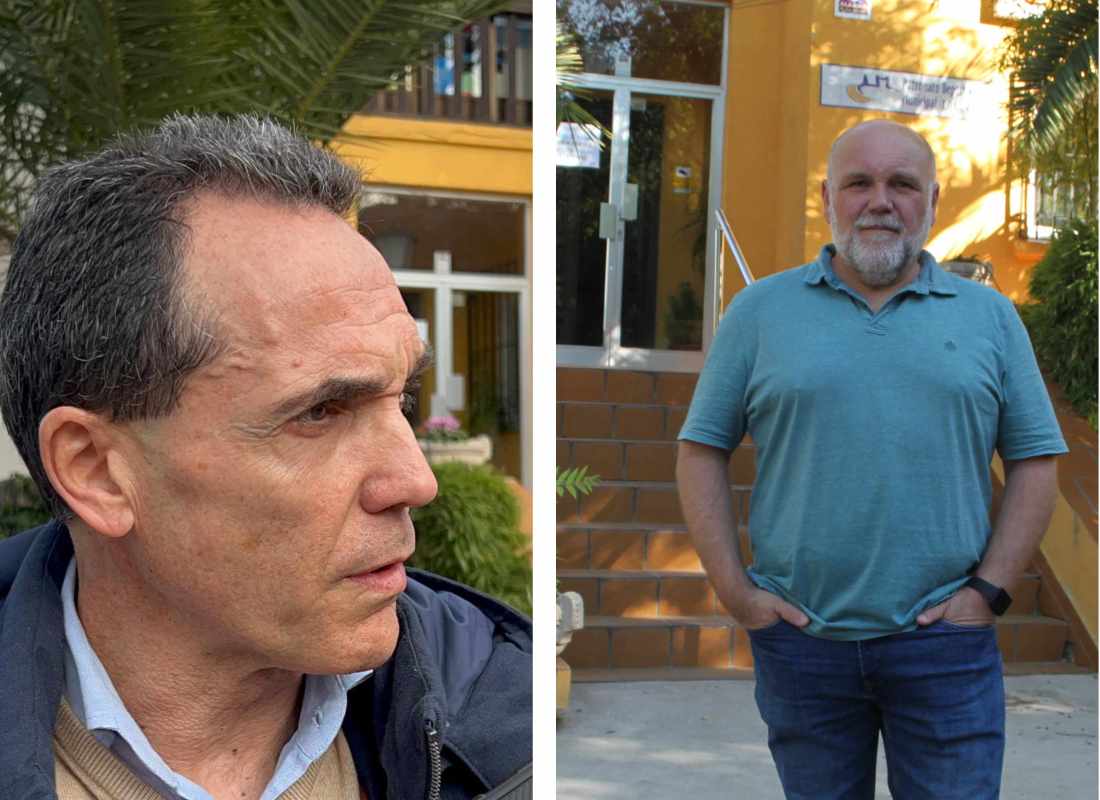 Carlos Vega (izquierda) y Txema Fernández pusieron muchas pegas a la gestión del Patronato Deportivo Municipal.