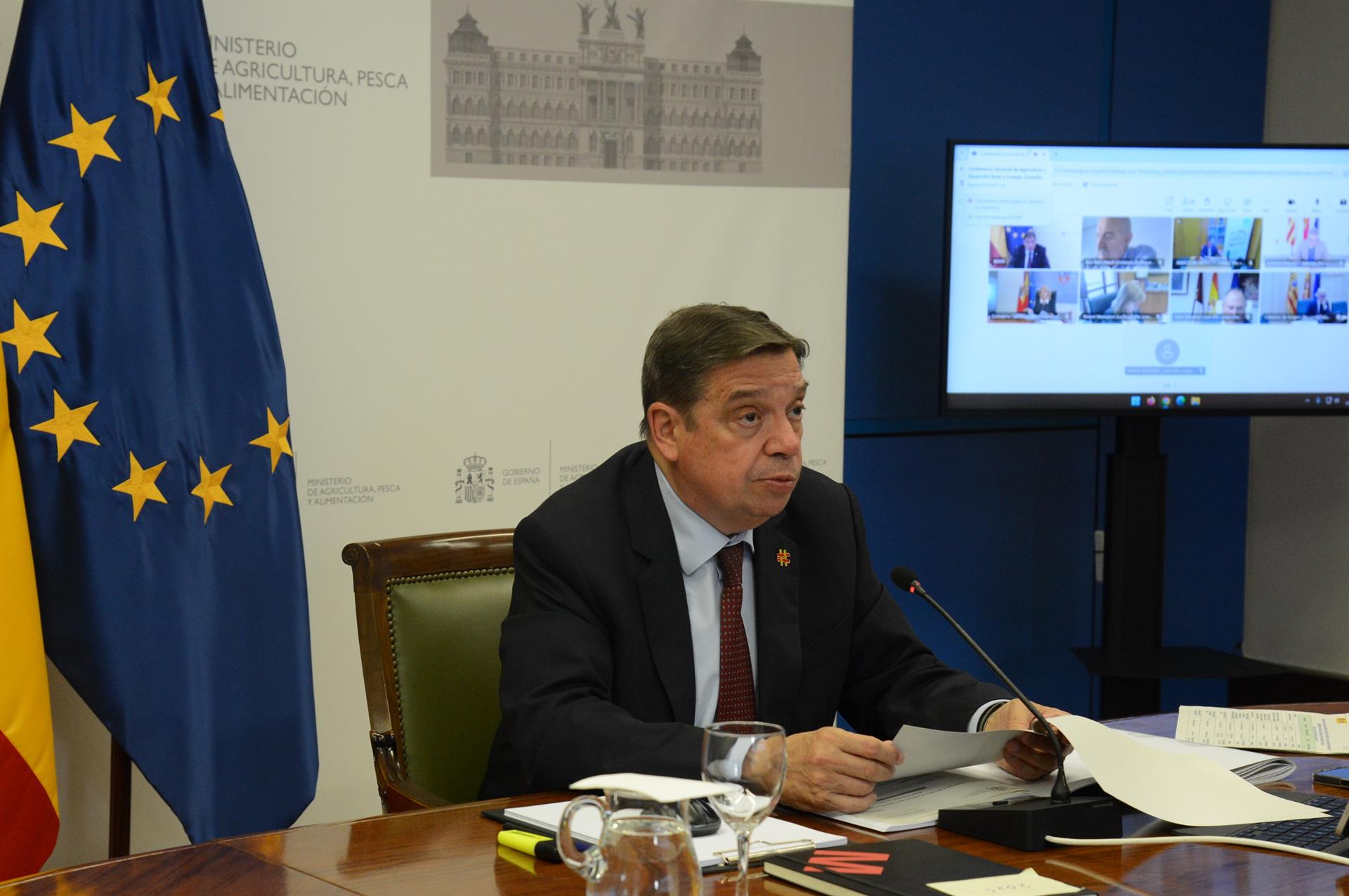 Luis Planas presidió por videoconferencia la Conferencia Sectorial de Agricultura y Desarrollo Rural.