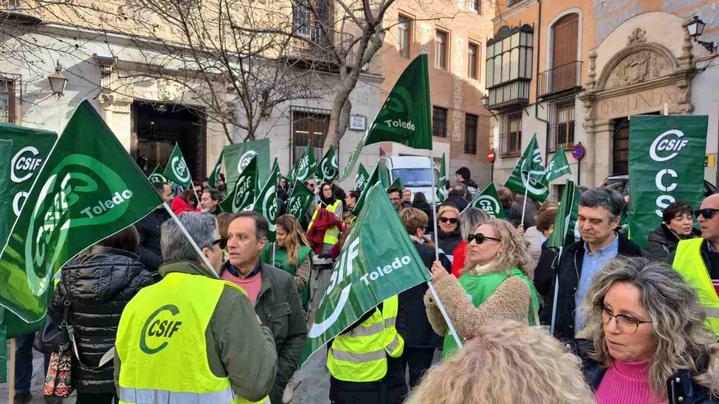 Movilización de CSIF en Toledo.