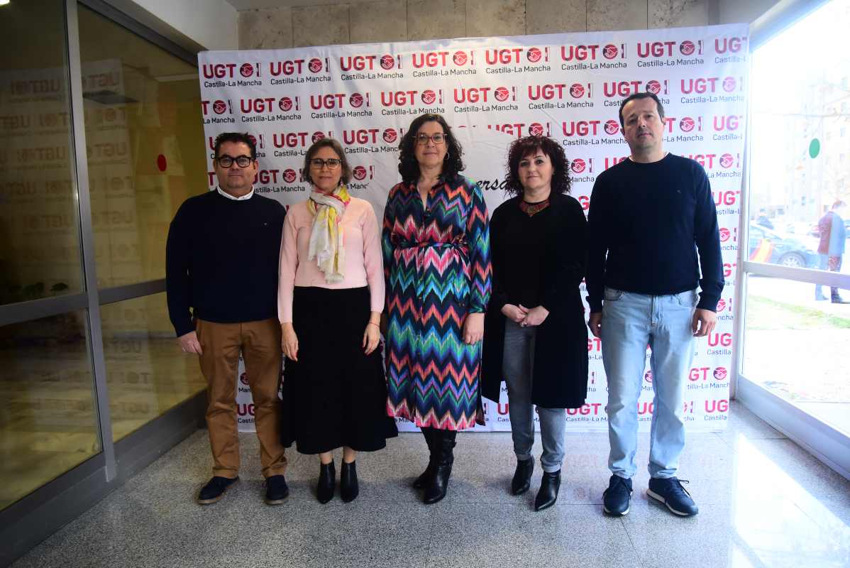 Nueva Comisión Ejecutiva de UGT Castilla-La Mancha. Foto: Rebeca Arango.