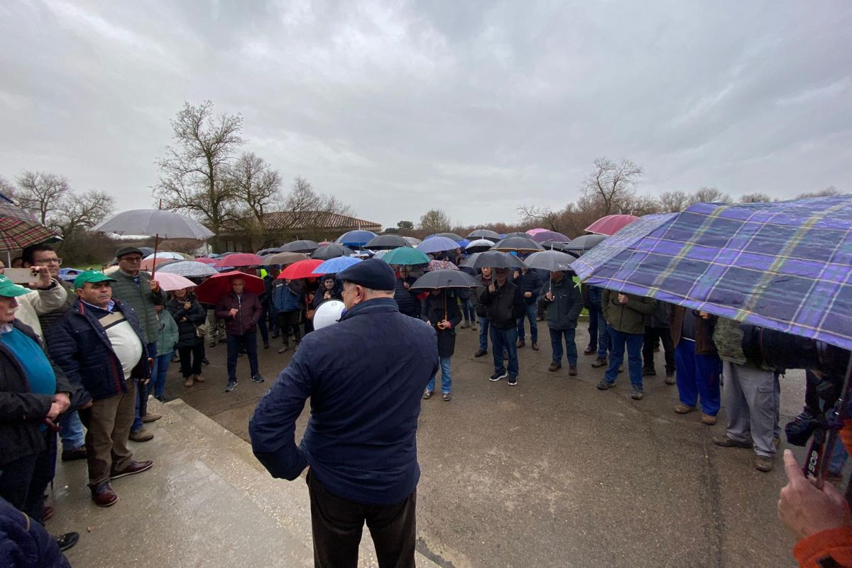 Protesta de agricultores en las Tablas de Daimiel