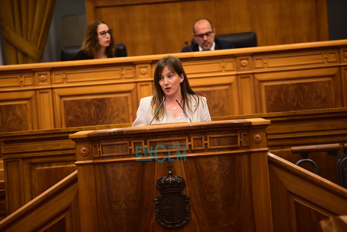 La diputada en las Cortes de Castilla-La Mancha por el PP Tania Andicoberry. Foto: ENCLM / Rebeca Arango