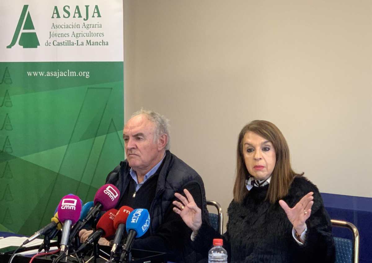 José María Fresneda y Blanca Corroto, representantes de Asaja.