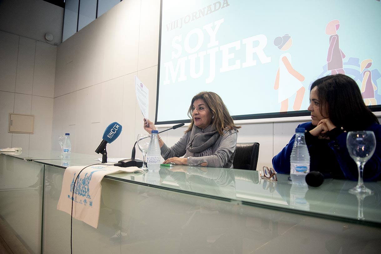 La directora general de CMMedia, Carmen Amores, en las VIII Jornadas 'Soy Mujer', organizadas por ENCLM y la Universidad de Castilla-La Mancha (UCLM). Foto: ENCLM / Rebeca Arango