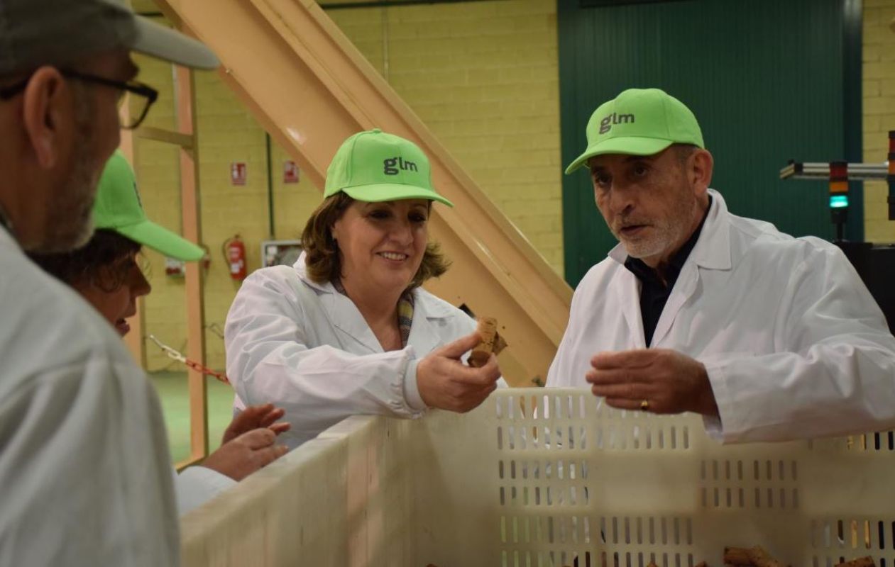 Patricia Franco y Jesús Martín visitaron la empresa Gruart.