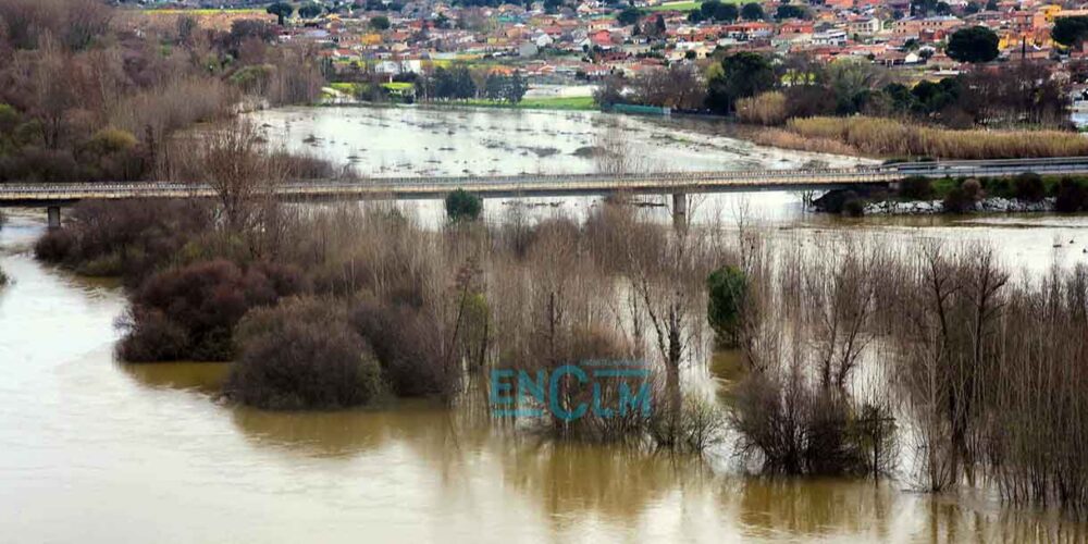 Inundaciones en Escalona (Toledo) tras la crecida del río Alberche. Foto: ENCLM / Rebeca Arango