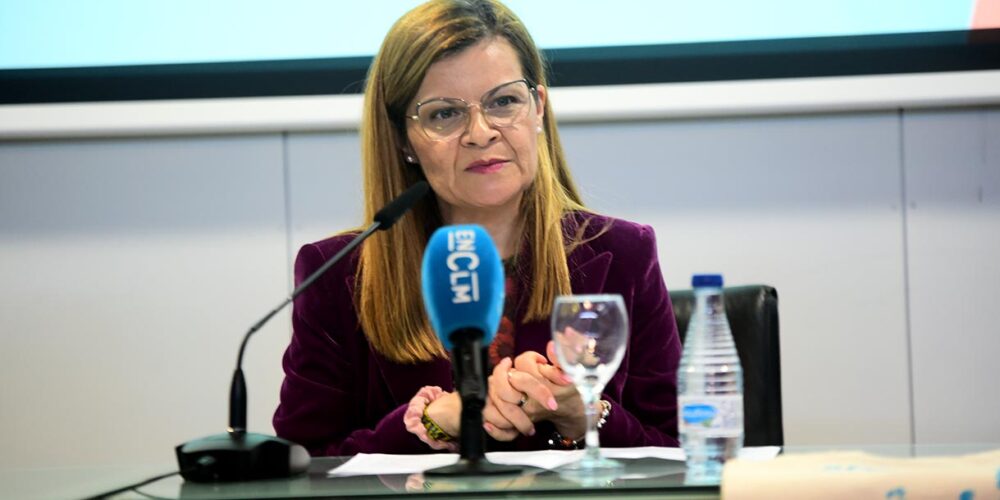 Lourdes Luna en las VIII Jornadas 'Soy Mujer' organizadas por ENCLM y la UCLM. Foto: ENCLM / Rebeca Arango