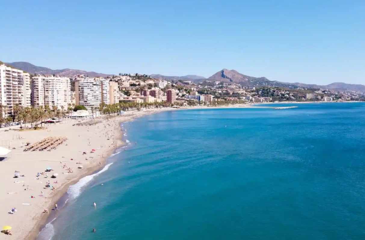 Imagen de la playa de Málaga.