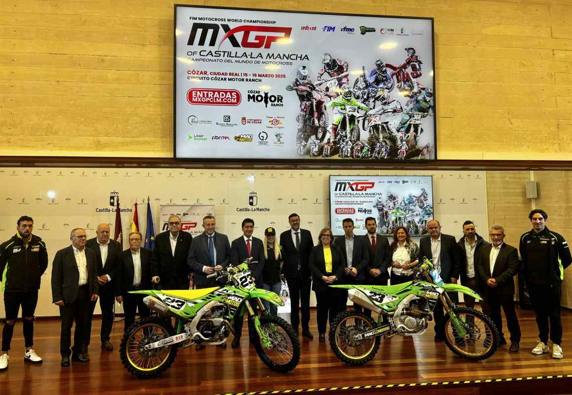 Presentación del Mundial de motocross que tendrá lugar en Cózar (Cudad Real).