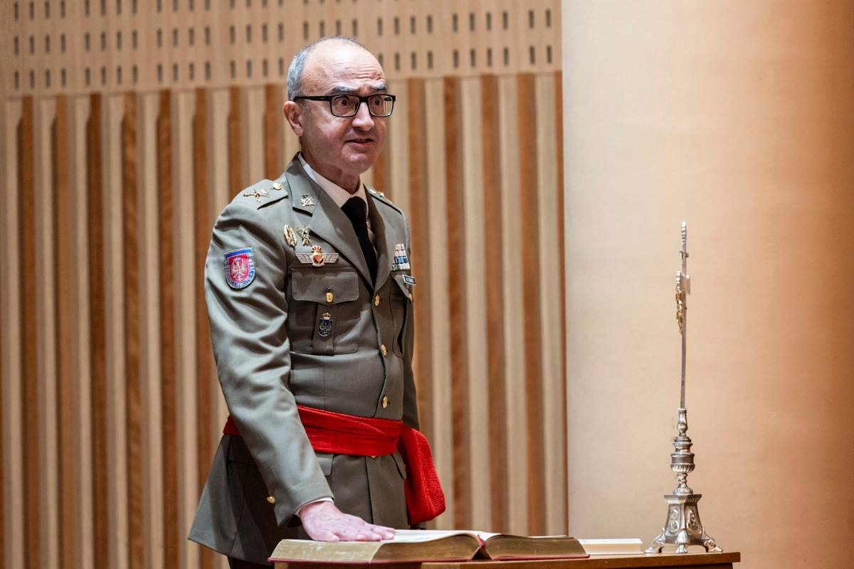 Francisco Germán Martínez, durante la toma de posesión de su cargo este miércoles en Toledo. EFE/Ángeles Visdómine.