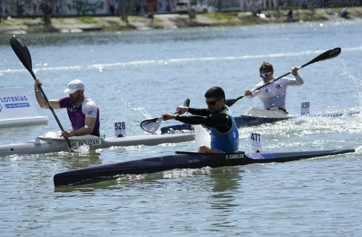 Paco Cubelos en el LV Campeonato de España de Invierno en Sevilla. Foto: Real Federación Española de Piragüismo