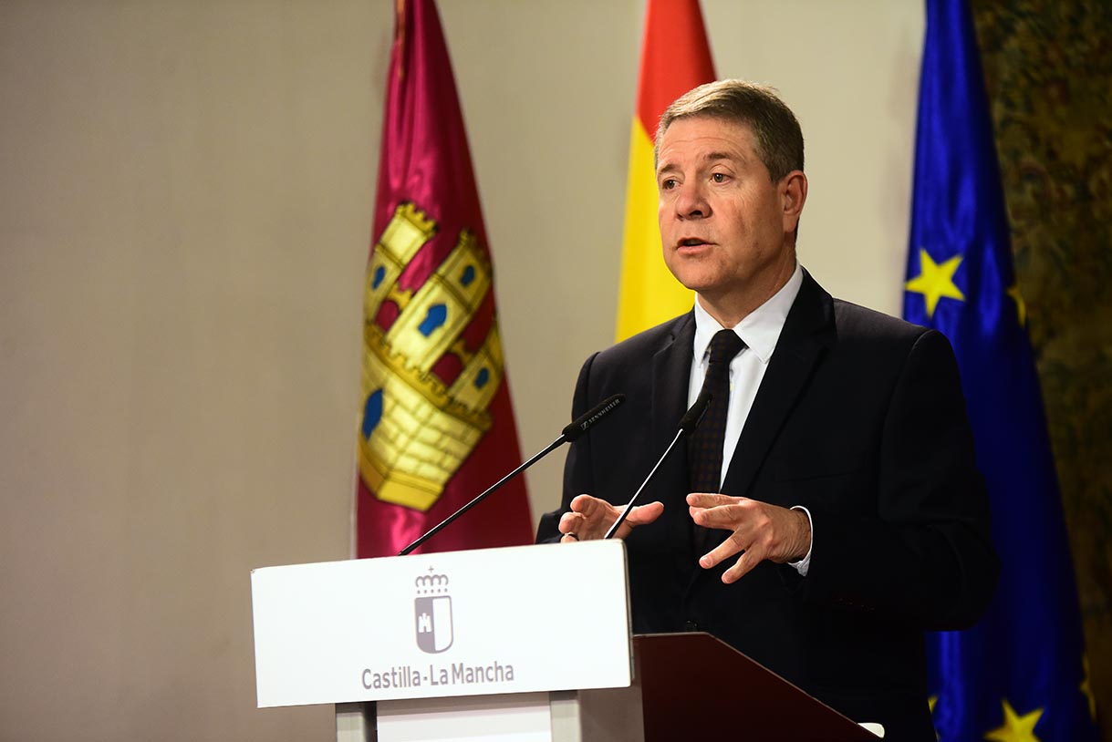 El presidente de Castilla-La Mancha, Emiliano García-Page. Foto: ENCLM / Rebeca Arango