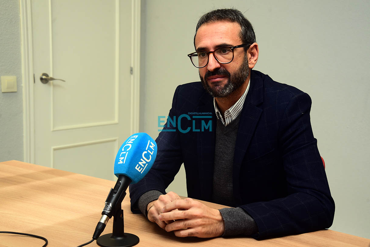 Sergio Gutiérrez, secretario de Organización del PSOE de CLM. Foto: Rebeca Arango.