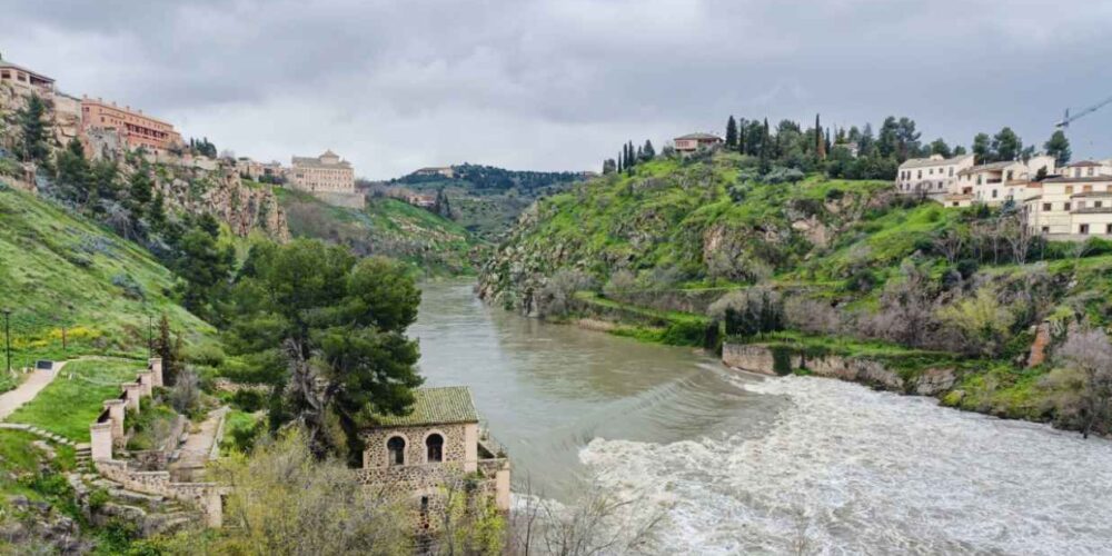 El río Tajo a su paso por Toledo el pasado jueves 13 de marzo