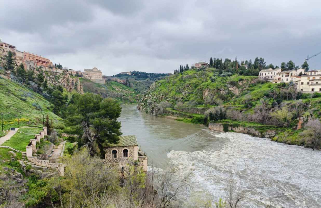 El río Tajo a su paso por Toledo el pasado jueves 13 de marzo