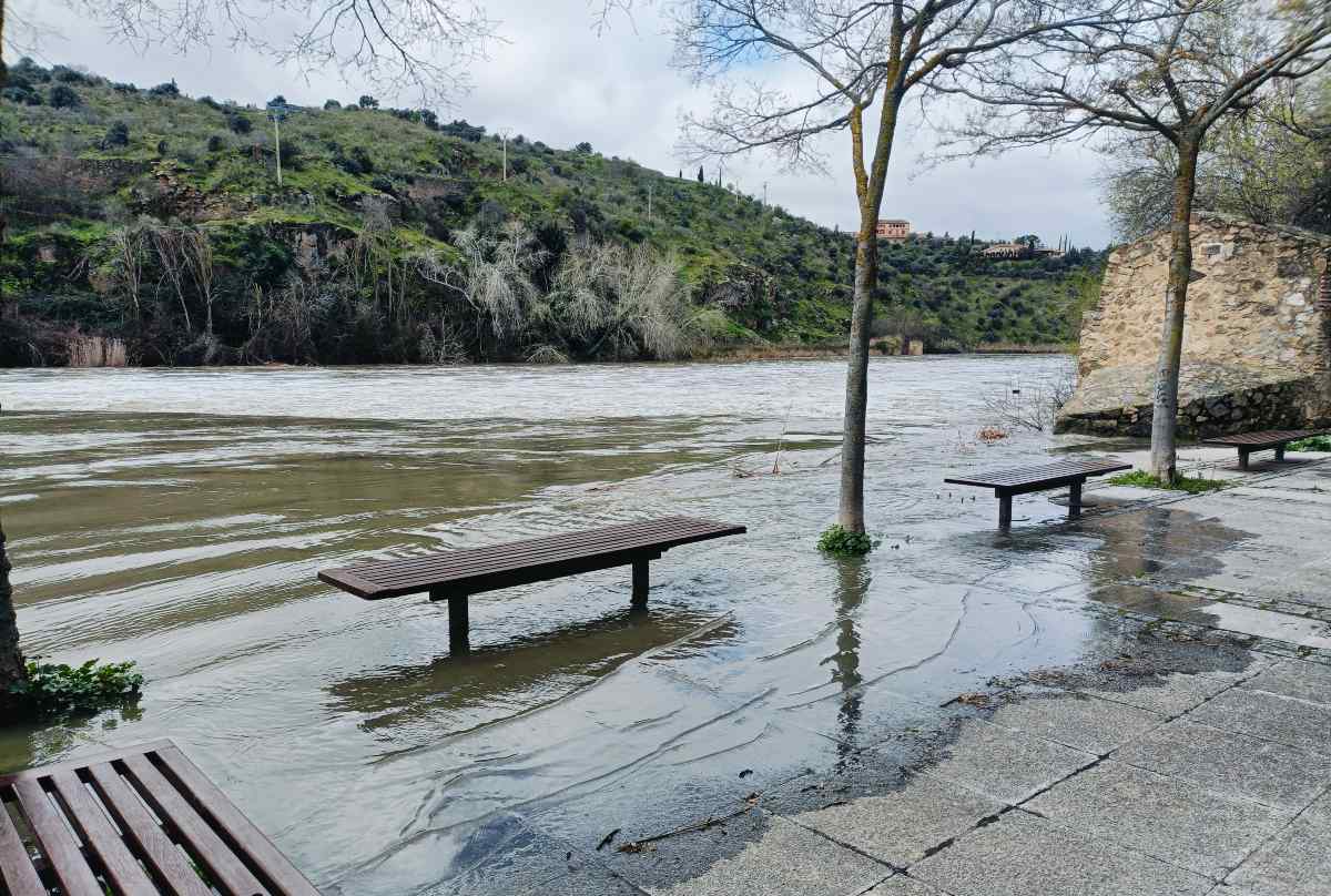 Crecida del Tajo en Toledo. Foto: David Romero.